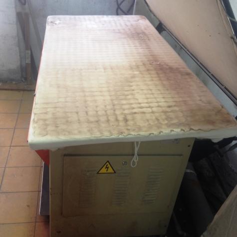 Plancha de vapor  genero de punto