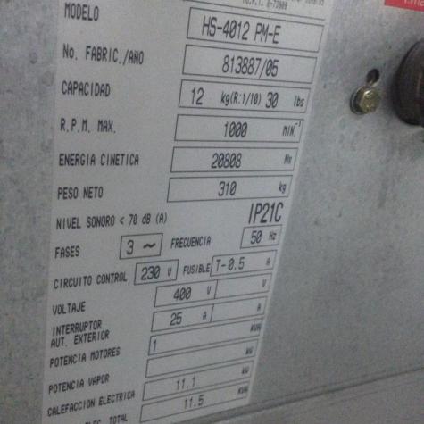 lavadora  Girbau HS 4012